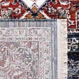 Herat 300 Herat 321 Traditional Power Loomed Polypropylene Pile Rug Navy / Red