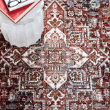 Herat 300 Herat 321 Traditional Power Loomed Polypropylene Pile Rug Red / Ivory