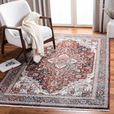 Herat 300 Herat 321 Traditional Power Loomed Polypropylene Pile Rug Red / Ivory