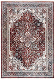 Herat 300 Herat 321 Traditional Power Loomed Polypropylene Pile Rug Red / Ivory