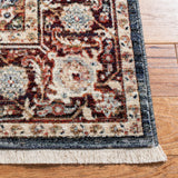 Herat 300 Herat 331 Traditional Power Loomed Polypropylene Pile Rug Red / Ivory