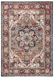 Herat 300 Herat 331 Traditional Power Loomed Polypropylene Pile Rug Red / Ivory