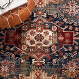 Herat 300 Herat 355 Traditional Power Loomed Polypropylene Pile Rug Cream / Rust