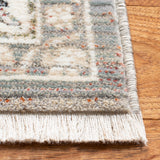 Herat 300 Herat 355 Traditional Power Loomed Polypropylene Pile Rug Grey / Cream