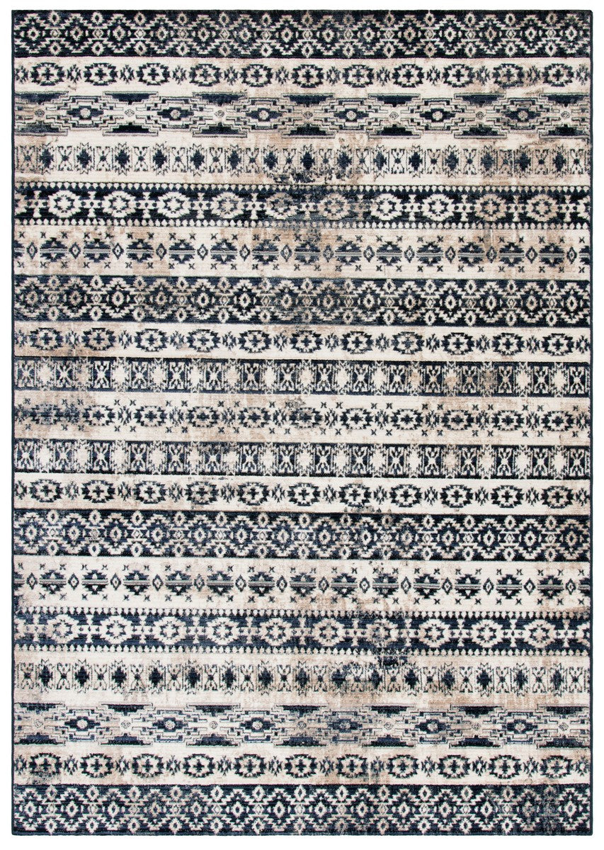 Safavieh Herat 370 Power Loomed 65% Polypropylene/30% Cotton/5% Polyester Traditional Rug HRT370G-7R