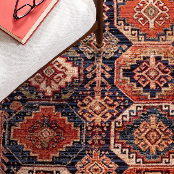 Herat 300 Herat 375 Traditional Power Loomed Polypropylene Pile Rug Rust / Creme