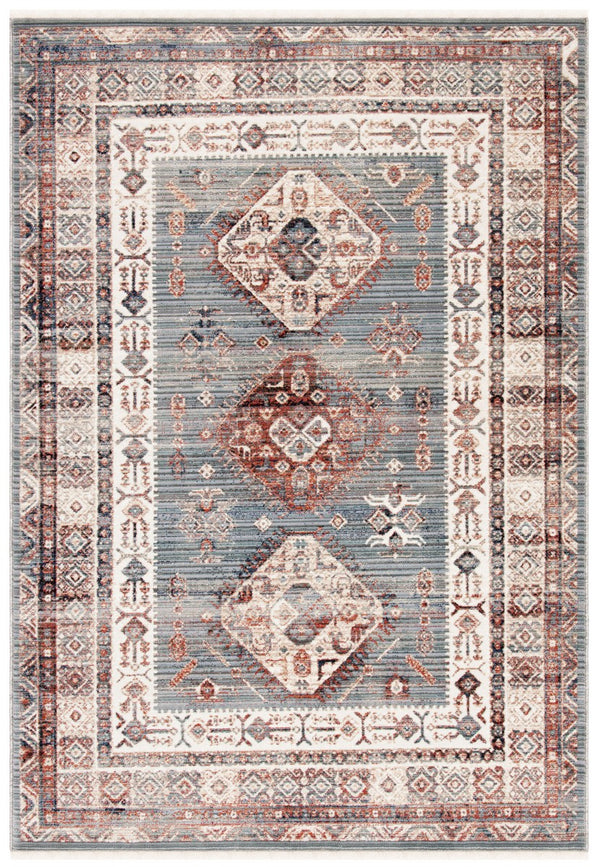 Herat 300 Herat 379 Traditional Power Loomed Polypropylene Pile Rug Grey / Cream