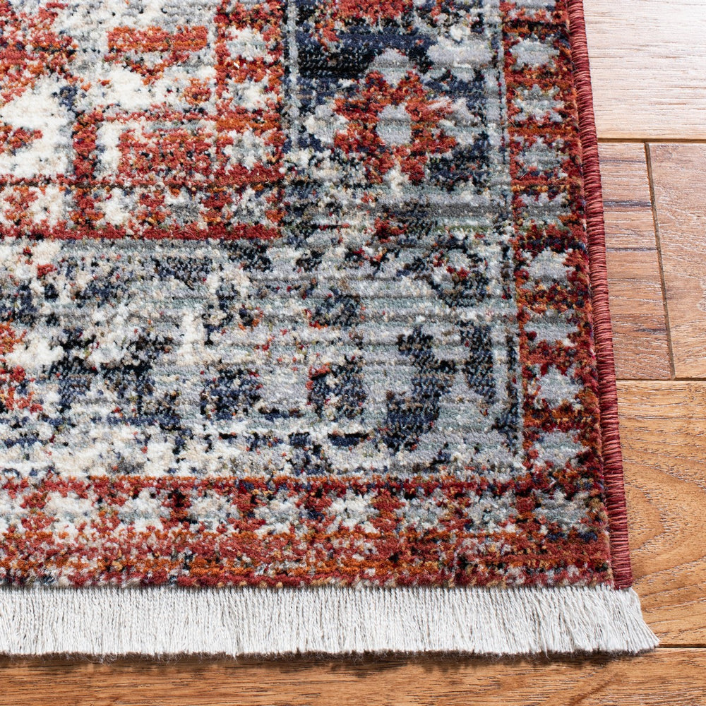 Herat 300 Herat 392 Traditional Power Loomed Polypropylene Pile Rug Rust / Creme