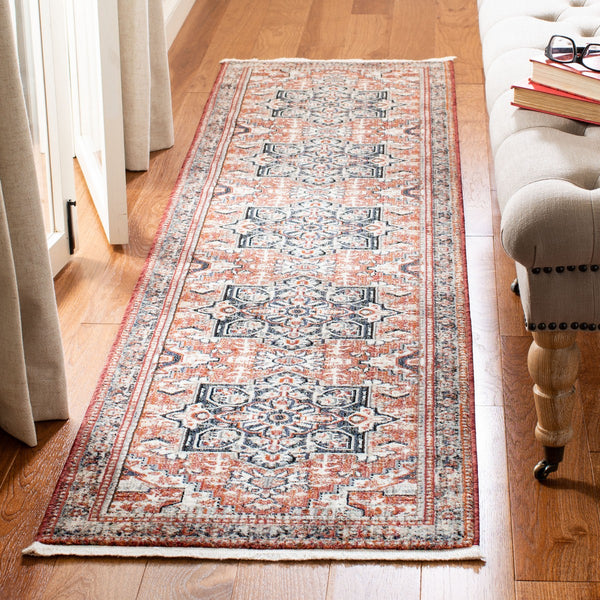 Safavieh Herat 395 Power Loomed 65% Polypropylene/30% Cotton/5% Polyester Traditional Rug HRT395P-7R