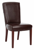 Safavieh Ken 19''H Leather Side Chair (Set Of 2)  HUD8200A-SET2