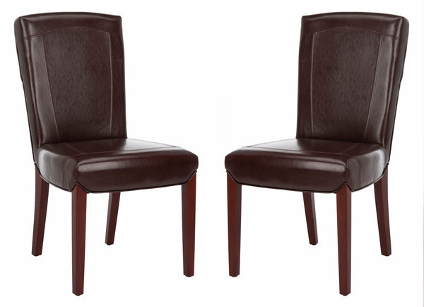 Safavieh Ken 19''H Leather Side Chair (Set Of 2)  HUD8200A-SET2