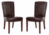 Safavieh Ken 19''H Leather Side Chair (Set Of 2)  HUD8200A-SET2