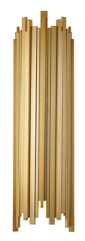 Bethel Gold Wall Sconce in Stainless Steel