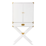 Sei Furniture Campaign Tall Bar Cabinet W Storage Hz1093941