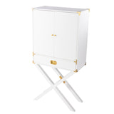 Sei Furniture Campaign Tall Bar Cabinet W Storage Hz1093941