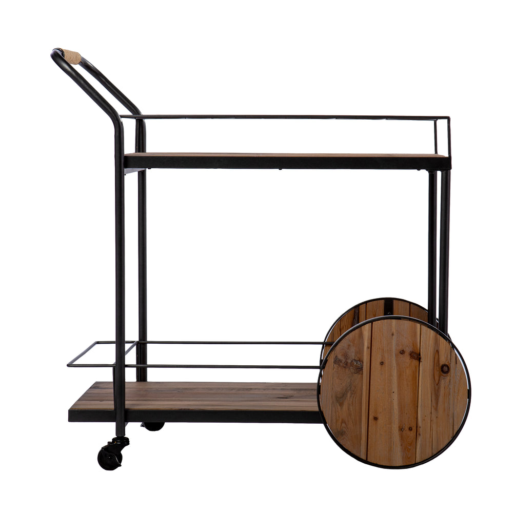 Sei Furniture Pemton Reclaimed Wood Bar Cart Hz1157540