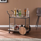 Sei Furniture Pemton Reclaimed Wood Bar Cart Hz1157540