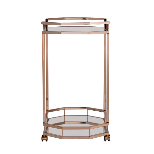 Sei Furniture Ari Art Deco Bar Cart Hz2011