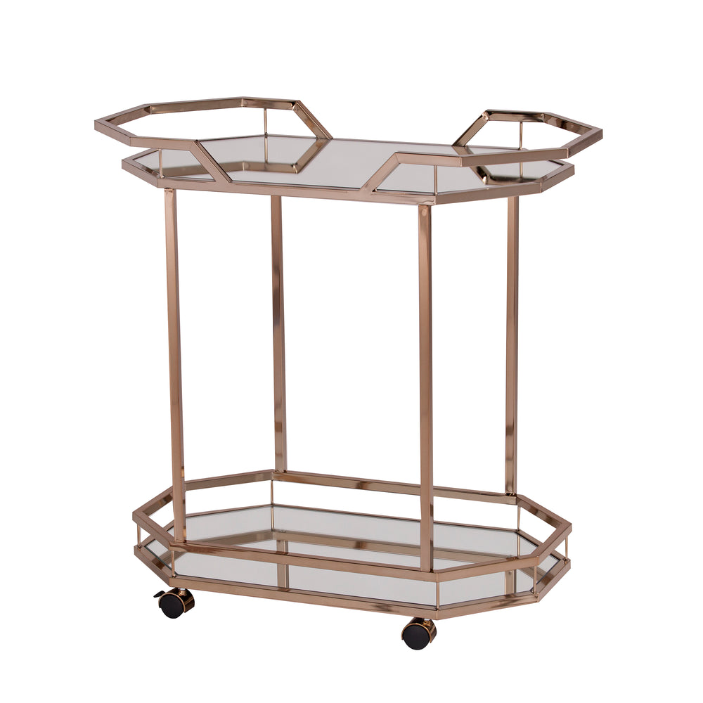 Sei Furniture Ari Art Deco Bar Cart Hz2011