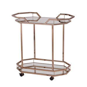 Sei Furniture Ari Art Deco Bar Cart Hz2011