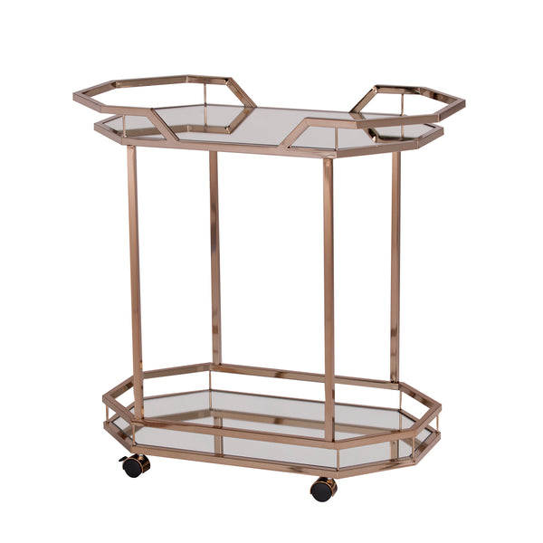 Sei Furniture Ari Art Deco Bar Cart Hz2011