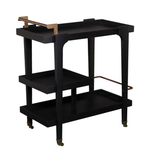 Holly Martin Holly Martin Zhori Midcentury Modern Bar Cart Black Hz2030