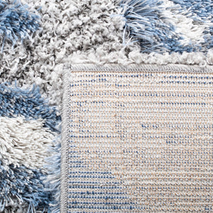 Horizon Shag 800 Horizon Shag 890 Shag & Flokati Power Loomed Polypropylene Pile Rug Grey / Blue