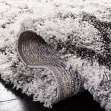 Horizon Shag 800 Horizon Shag 894 Shag & Flokati Power Loomed Polypropylene Pile Rug Grey / Ivory