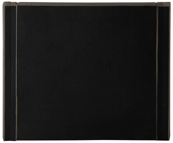 Halton Boucle Fabric / Metal / Engineered Wood / Foam Contemporary Brown Boucle Fabric King Bed (3 Boxes) - 86.5" W x 94" D x 65" H