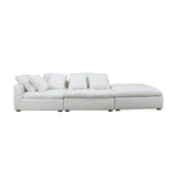 Union Home Hannah Sectional  White 100% Linen