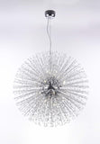 Bethel Chrome Chandelier in Metal & Crystal