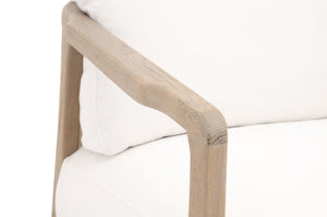 Essentials for Living Bella Antique Harbor Club Chair 8049.SGRY-OAK/LPPRL