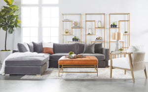 Essentials for Living Bella Antique Harbor Club Chair 8049.SGRY-OAK/LPPRL