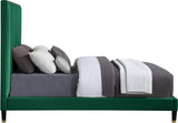 Harlie Velvet / Engineered Wood / Metal / Foam Contemporary Green Velvet Full Bed - 60.5" W x 81.5" D x 60" H
