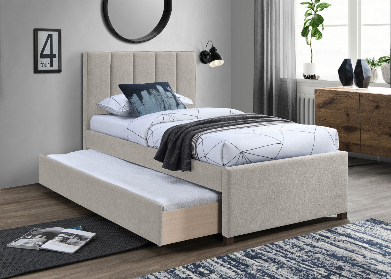 Meridian Furniture Harper Trundle Bed - Thumbnail 3