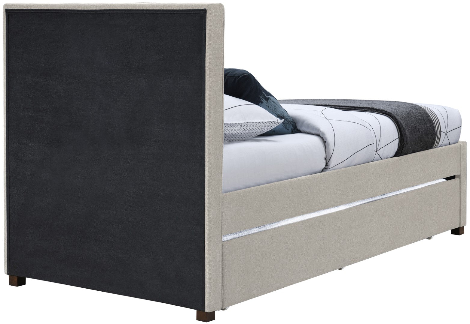 Meridian Furniture Harper Contemporary Trundle Bed - Thumbnail 4
