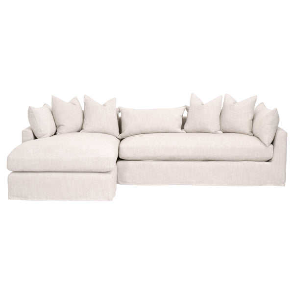 Essentials for Living Stitch & Hand - Upholstery Haven 110" Lounge Slipcover LF Sectional 6606-LF.BISQ