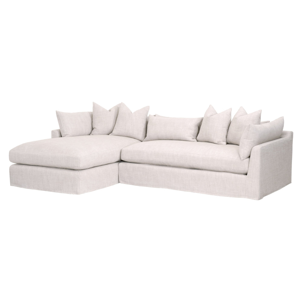 Essentials for Living Stitch & Hand - Upholstery Haven 110" Lounge Slipcover LF Sectional 6606-LF.BISQ