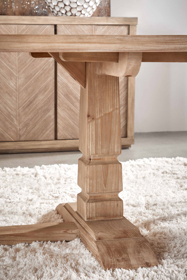 Essentials for Living Bella Antique Hayes Extension Dining Table 8013.SGRY-PNE