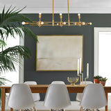 Bethel Matte Brass Chandelier in Iron