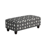 Fusion 100-C Transitional Cocktail Ottoman 100-C Bindi Pepper 49" Wide Cocktail Ottoman