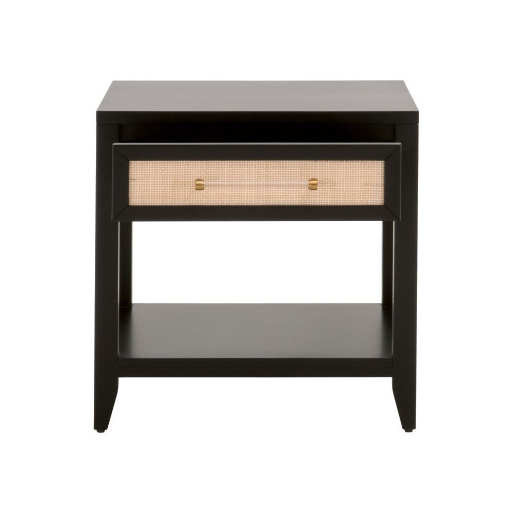 Essentials for Living Holland 1-Drawer Side Table 6144.B-BLK/NAT
