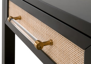 Essentials for Living Holland 1-Drawer Side Table 6144.B-BLK/NAT