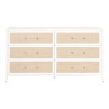 Essentials for Living Traditions Holland 6-Drawer Double Dresser 6148.WHT/NAT