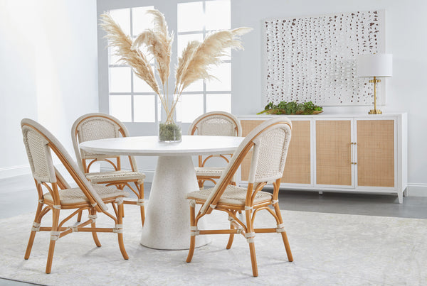 Essentials for Living Traditions Holland Media Sideboard 6142.WHT/NAT