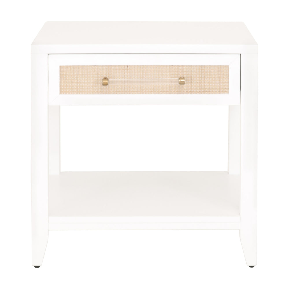 Essentials for Living Traditions Holland 1-Drawer Side Table 6144.WHT/NAT