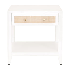 Essentials for Living Traditions Holland 1-Drawer Side Table 6144.WHT/NAT