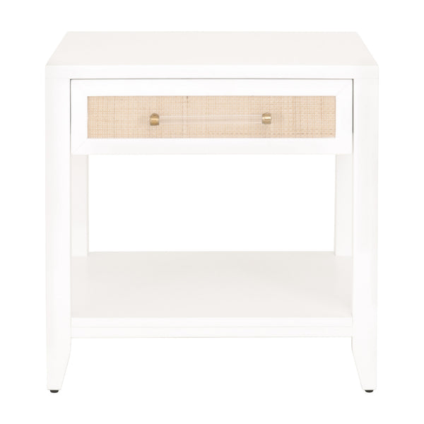 Essentials for Living Traditions Holland 1-Drawer Side Table 6144.WHT/NAT