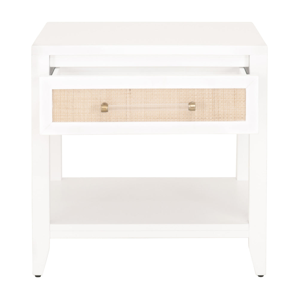 Essentials for Living Traditions Holland 1-Drawer Side Table 6144.WHT/NAT
