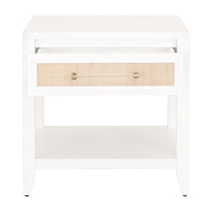 Essentials for Living Traditions Holland 1-Drawer Side Table 6144.WHT/NAT
